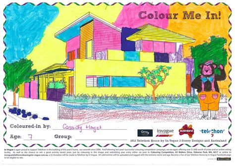 Cassidy Hayes Aged 7 Hayes Colouring Color Me Competition Category