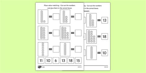 Check out our collection of tens and ones worksheets which will help kids learn to understand the place values of tens and ones in numbers. Place Value Tens and Ones Cut and Stick Worksheet - counting