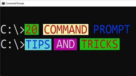 20 Command Prompt Tips And Tricks You Should Know Youtube