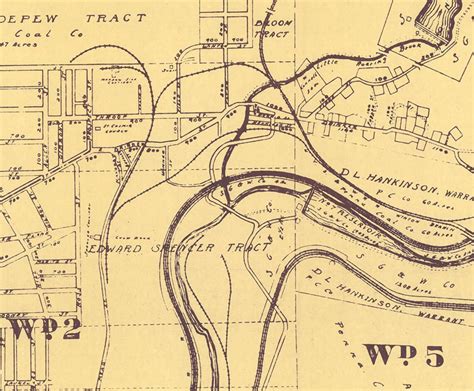 1933 Map Of Dunmore Pa Scranton Etsy