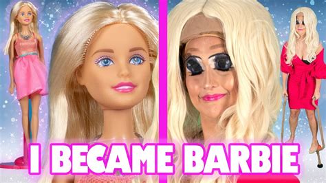 i tried to transform into a life size barbie youtube