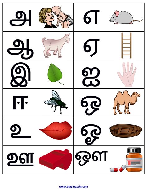 Download tamil uyir ezhuthukal tracing worksheets below. free printable tamil vowels chart with pictures - uyir ...
