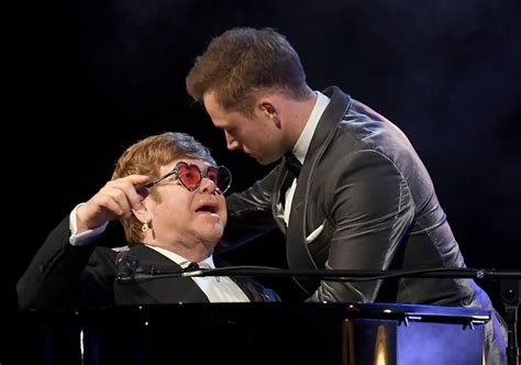 elton john and taron egerton singing rocketman at cannes popsugar entertainment photo 18