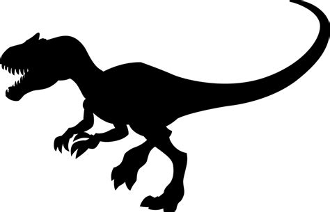 Velociraptor Clip Art Tyrannosaurus Silhouette Character Png Download 1024659 Free