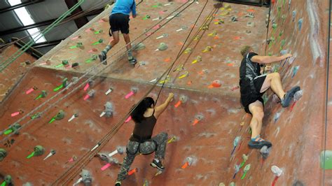 Try This: Indoor rock climbing