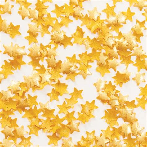 Edible Glitter Gold Stars 04 Oz Edible Glitter Gold Stars