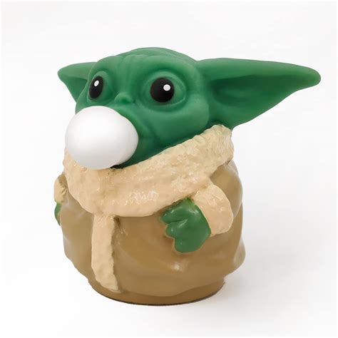 Buy Baby Yoda Spit Bubbles Squeeze Toys For Kids Anti Anxiety Stress