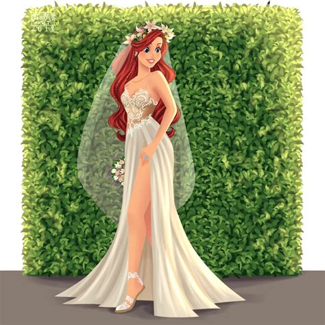 Ariel As A Bride Best Disney Princess Fan Art POPSUGAR Love Sex Photo