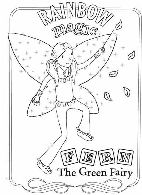 Rainbow Fairy Coloring Pages