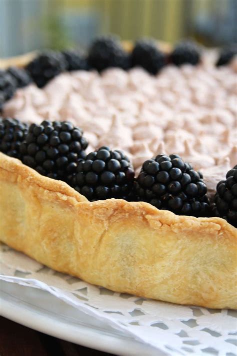 Double Chocolate Tart with Blackberries Happy Kitchen.Rocks