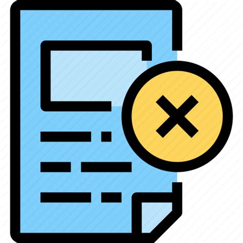 Archive Document Error File Paper Icon Download On Iconfinder