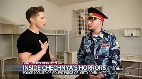 Nightline S James Longman Came Out To The Head Of The Chechnya Police