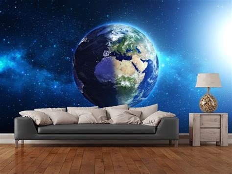 Planet Earth Wallpaper Mural Wallsauce Eu Earth Wallpaper Planet