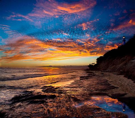 Sunset At Diamond Head Lighthouse Beach Photograph By Jennifer Crites