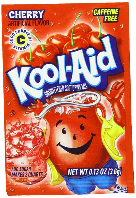Kool Aid Unsweetened Cherry Artificially Flavored Powdered Soft Drink Mix Oz Packet