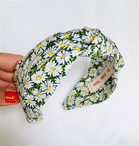 Knot Headband Floral Hairband Knotted Headband For Women Etsy