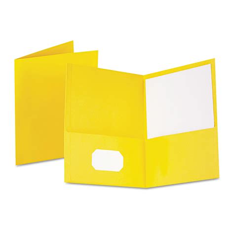 Oxford Twin Pocket Folder 100 Sheet Capacity Yellow 25box
