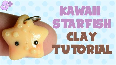 Kawaii Starfish Polymer Clay Tutorial Youtube