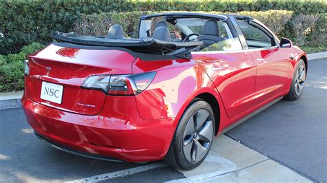 A Soft Top Tesla Model 3 Convertible Is A Real Thing That Exists Top Gear
