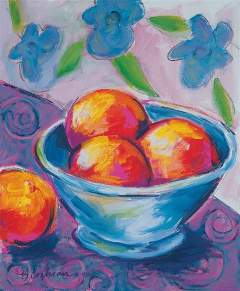 Fruit In Bowl Painting Painting Oil Pastel Paintings Original Art