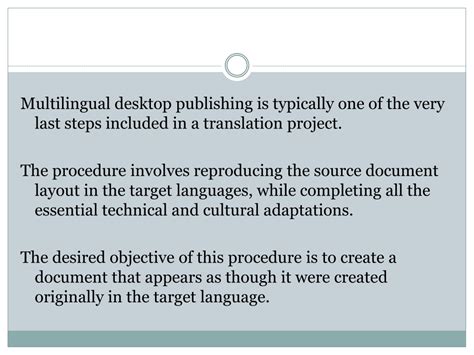 Ppt An Overview Of Desktop Publishing And Multilingual Dtp Services
