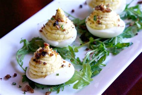 When you're trying to eat healthy, eggs are an awesome go. Truffled Deviled Eggs | Joanie Simon