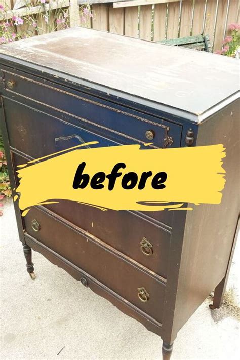 Thrift Store Dresser Makeover Idea Diy Before And After