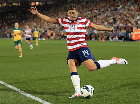 Melton, 41, took to instagram to share a photo of their wedding day, which took place sunday. U.S. Soccer Star Abby Wambach Plays Not My Job | NCPR News