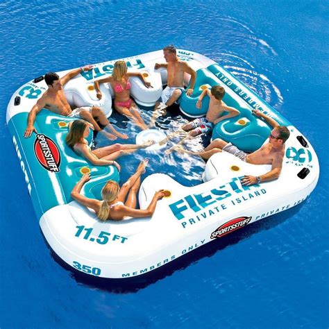 10 Person Inflatable Floating Island Renewed 12 Foot Diameter Wow World