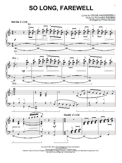 The sound of music socks now available! So Long, Farewell | Sheet Music Direct