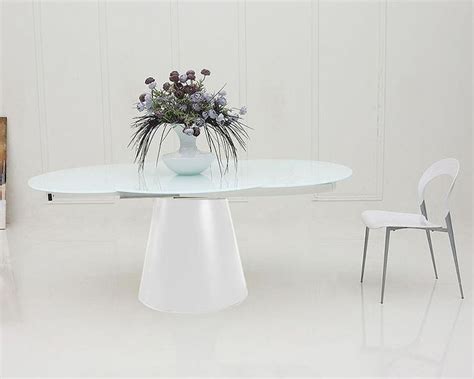 modern white matt dining set   table dxtw set