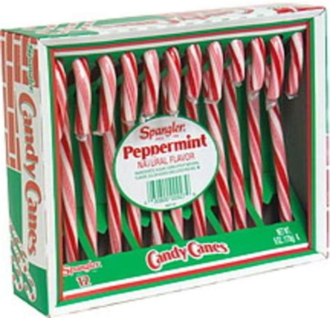 Spangler Peppermint Candy Canes 12 Ea Nutrition Information Innit