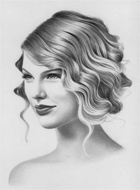 How To Draw A Taylor Swift At How To Draw