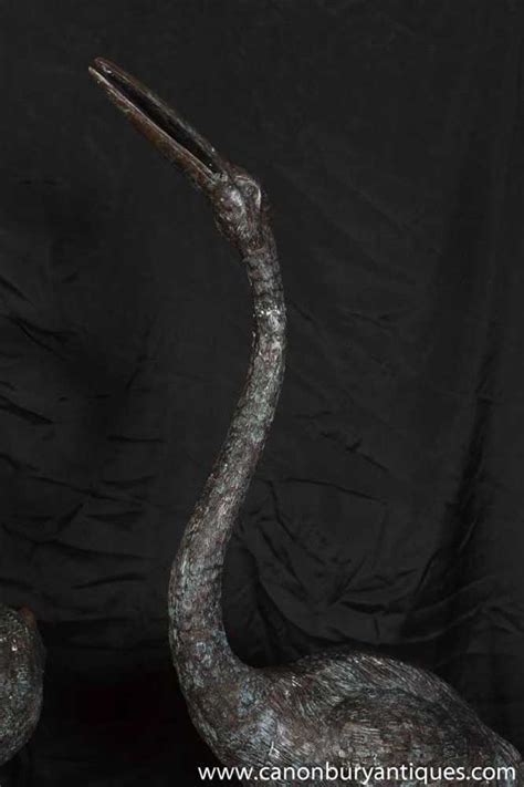 Fast & low cost shipping · seasonal items · over 2500 items available Pair Large Japanese Bronze Cranes Crane Bird Garden Statue