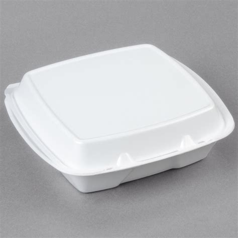 Polystyrene foam cups & containers, styrene migration, and your health. Dart 90HTPF1R 9" x 9" x 3" White Foam Square Take Out ...