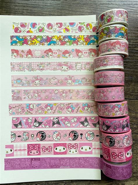 Sanrio My Melody Washi Tape 15mm Etsy