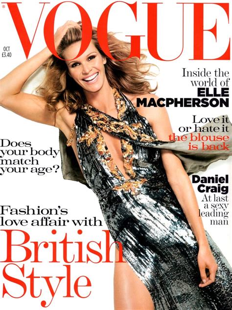Elle Macpherson Throughout The Years In Vogue Elle Macpherson Vogue Magazine Covers Vogue Covers