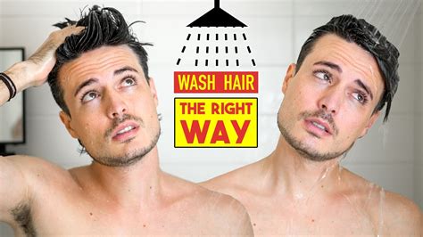 How To Correctly Wash Your Hair In The Shower Youtube