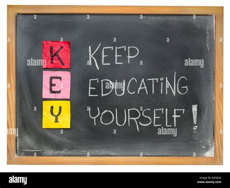 Keep Yourself Educating Cut Out Stock Images And Pictures Alamy