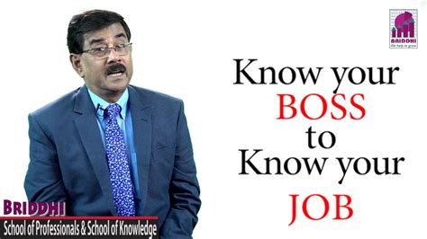 Know Your Boss To Know Your Job Youtube