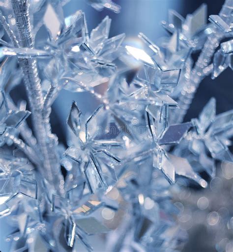 Winter Background With Ice Crystals Stock Photo Image Of Christmas