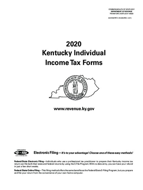 Kentucky Tax 2020 2024 Form Fill Out And Sign Printable Pdf Template