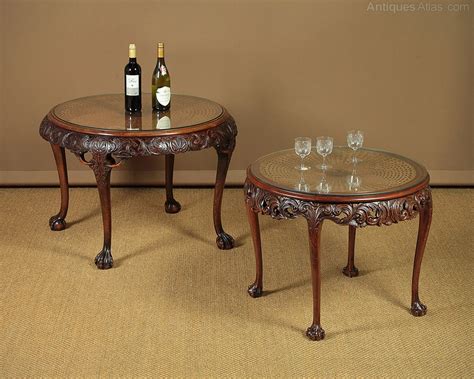 Two tier glass coffee tables are some of the furniture that you can truly admire not just for their beauty, but also for their contribution and impact in a home or office's interior design. Two Bergere Top Coffee Tables C.1930. - Antiques Atlas