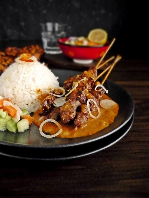 In a bowl, mix soy sauce, tomato sauce, peanut oil, garlic, black pepper, and cumin. Find a recipe for Indonesian Lamb Or Mutton Satay with ...
