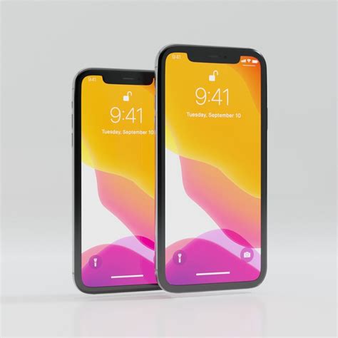 3d Model Apple Iphone 11 Pro And Iphone 11 Pro Max Vr Ar Low Poly