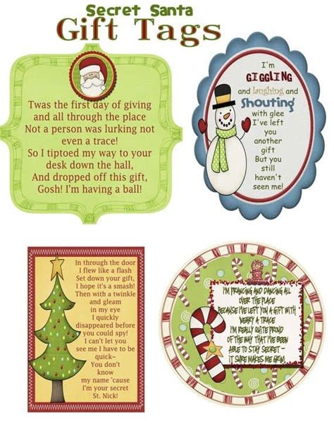 13 Secret Santa Clues Examples Personalized In 2021 Partnership For