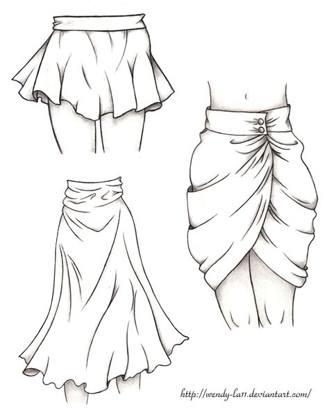 Skirts Folds Practice By Wendy La11 On Deviantart