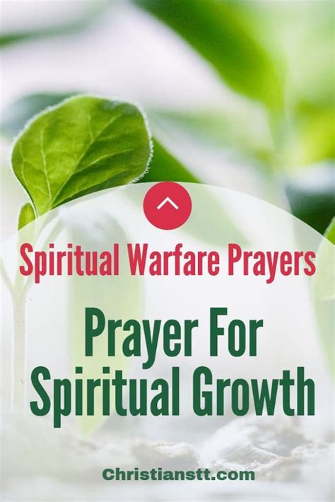 Spiritual Warfare Prayer For Spiritual Growth Christianstt