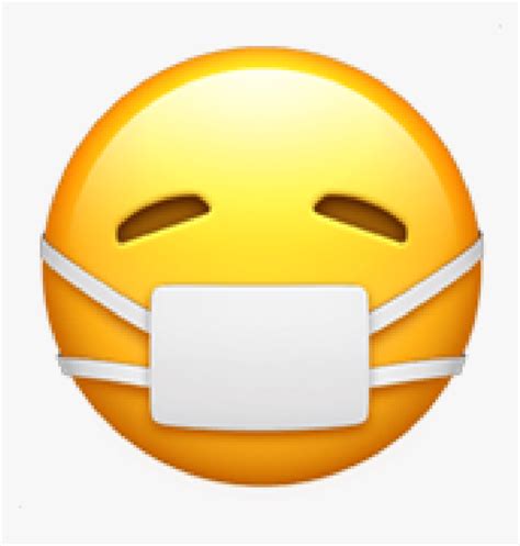 Face With Medical Mask Emoji Hd Png Download Kindpng