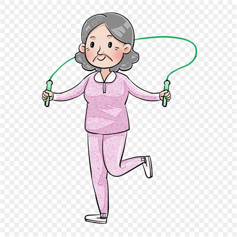 Elderly People Hd Transparent Elderly People Skipping Fitness Fitness